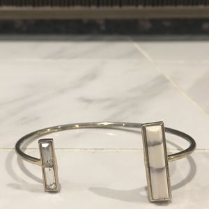 Slate open bangle